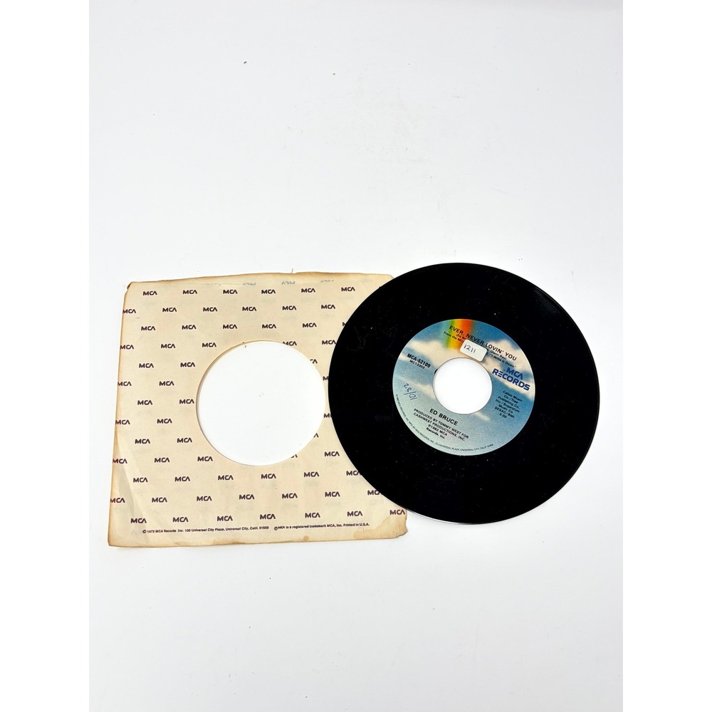 Ed Bruce Ever Never Lovin You Theme From Bret Maverick 45 RPM Vinyl Record